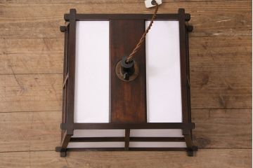 ヴィンテージ照明　松本民芸家具　和モダンの空間づくりに活躍する吊り下げ照明(天井照明、シェード、ペンダントライト、ビンテージ)(R-050593)