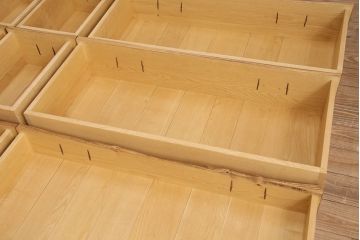 中古　美品　手造り家具　頑固おやじ製　総栗無垢材　木の温もりを感じられるチェスト(引き出し、サイドボード)(R-050598)