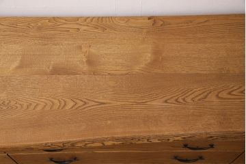 中古　美品　手造り家具　頑固おやじ製　総栗無垢材　木の温もりを感じられるチェスト(引き出し、サイドボード)(R-050598)