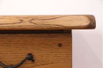 中古　美品　手造り家具　頑固おやじ製　総栗無垢材　木の温もりを感じられるチェスト(引き出し、サイドボード)(R-050598)