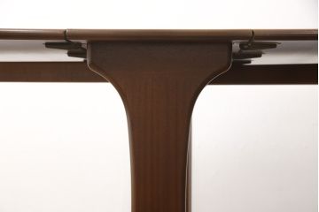 ビンテージ家具　北欧ヴィンテージ　濃い色味が上質な雰囲気を醸し出すチーク材製バタフライテーブル(エクステンションテーブル、ダイニングテーブル)(R-050602)