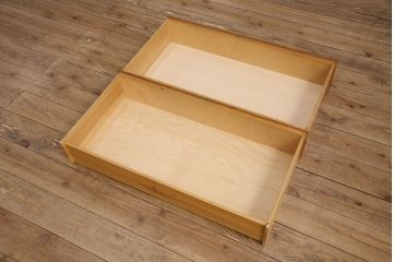 北欧ヴィンテージ　チーク材　引き出しのパーケット模様がお洒落なキャビネット(収納棚、戸棚、引き出し、ビンテージ)(R-050605)