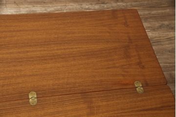 イギリスヴィンテージ　チーク材　オーク材　4way 使い方いろいろ!フレキシブルに活躍するエレベーターテーブル(エクステンションテーブル、センターテーブル、ダイニングテーブル、ビンテージ)(R-050606)