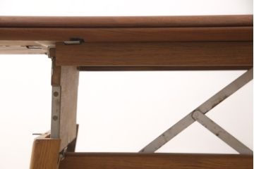 イギリスヴィンテージ　チーク材　オーク材　4way 使い方いろいろ!フレキシブルに活躍するエレベーターテーブル(エクステンションテーブル、センターテーブル、ダイニングテーブル、ビンテージ)(R-050606)