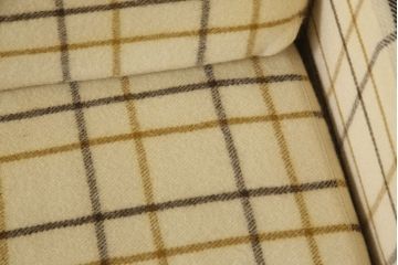 北欧ヴィンテージ　デンマーク家具　FRITZ HANSEN(フリッツハンセン)　チェック柄が可愛い、ほっこりした空間づくりにおすすめの3人掛けソファ(三人掛け、ビンテージ)(R-050607)