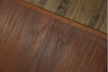 北欧ヴィンテージ　シンプルでスタイリッシュなチーク材製のセンターテーブル(リビングテーブル、コーヒーテーブル、ビンテージ)(R-050608)