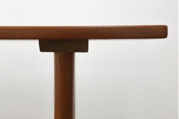 北欧ヴィンテージ　シンプルでスタイリッシュなチーク材製のセンターテーブル(リビングテーブル、コーヒーテーブル、ビンテージ)(R-050609)