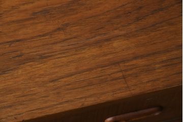 北欧ヴィンテージ　チーク材　コンパクトなサイズが嬉しいスタイリッシュなドレッシングチェスト(ドレッサー、鏡台、引き出し、ビンテージ)(R-050610)