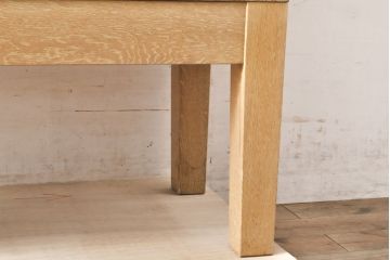 レトロ家具　昭和レトロ　KIHARA　小物収納にうってつけのナラ材製ネームプレート付きカードケース(引き出し、チェスト、図書館、図書室)(R-050615)