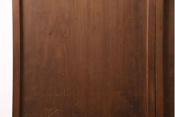 アンティーク建具　明治大正期　一枚板　木の風合いが魅力のシンプルなデザインの板戸2枚セット(建具、引き戸)(R-050622)