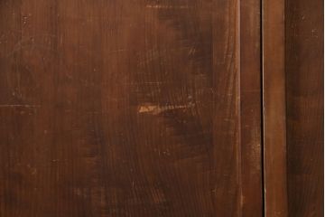 アンティーク建具　明治大正期　一枚板　木の風合いが魅力のシンプルなデザインの板戸2枚セット(建具、引き戸)(R-050622)