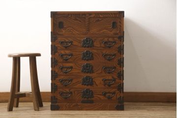 中古　岩谷堂箪笥　ちょっとした小物収納に便利な取り入れやすいサイズの小箪笥(整理箪笥、引き出し、チェスト、)(R-050624)
