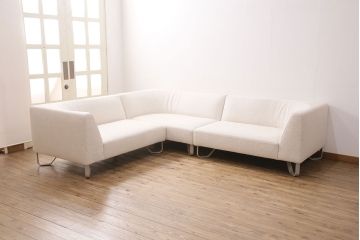 中古　展示美品　arflex(アルフレックス)　2017年製　VASCA(ヴァスカ)19　ラグジュアリーなお部屋作りにぴったりのソファ3点セット(定価約130万円)(アームソファ)(R-050640)
