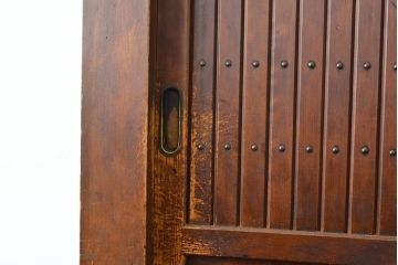 和製アンティーク　ケヤキ材・前面ヒノキ材　和の情緒たっぷりの空間づくりが叶う四尺水屋箪笥(重ね箪笥、食器棚、収納棚、キャビネット)(R-050644)