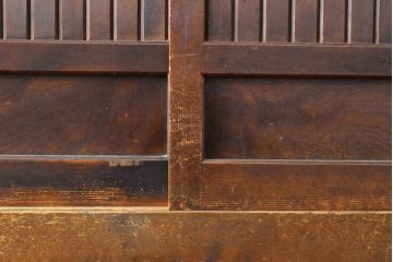 和製アンティーク　ケヤキ材・前面ヒノキ材　和の情緒たっぷりの空間づくりが叶う四尺水屋箪笥(重ね箪笥、食器棚、収納棚、キャビネット)(R-050644)