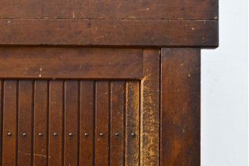 和製アンティーク　ケヤキ材・前面ヒノキ材　和の情緒たっぷりの空間づくりが叶う四尺水屋箪笥(重ね箪笥、食器棚、収納棚、キャビネット)(R-050644)