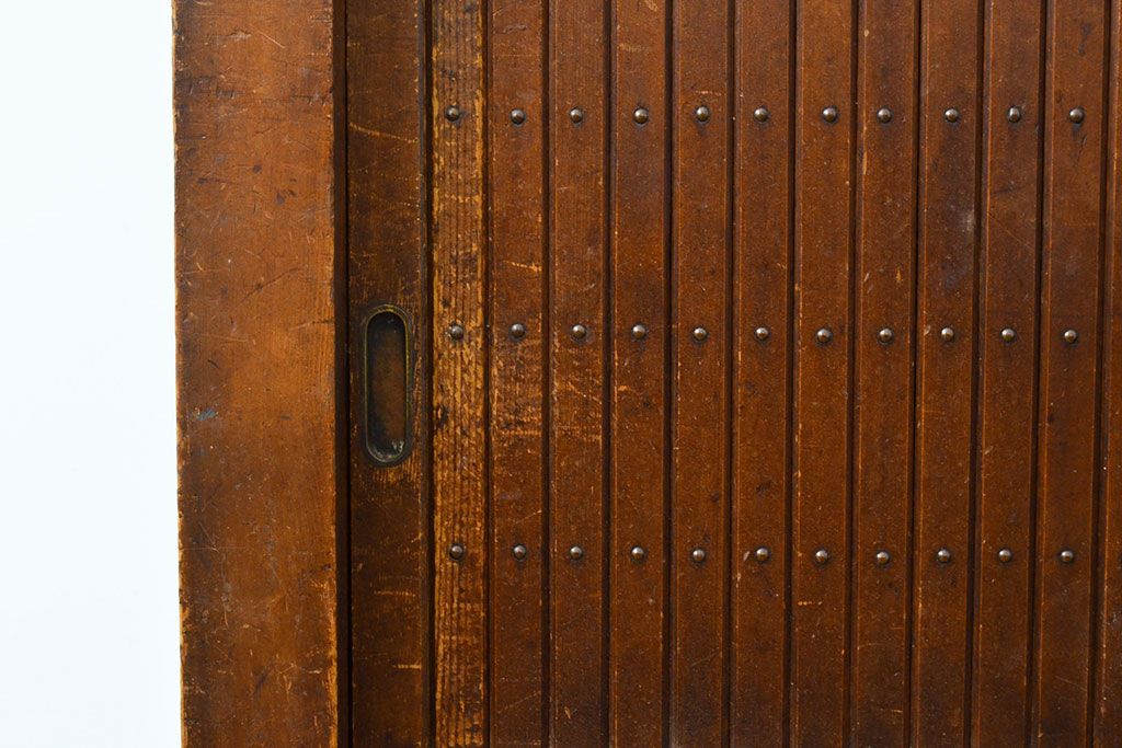 和製アンティーク　ケヤキ材・前面ヒノキ材　和の情緒たっぷりの空間づくりが叶う四尺水屋箪笥(重ね箪笥、食器棚、収納棚、キャビネット)(R-050644)