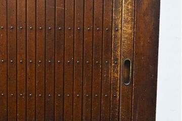 和製アンティーク　ケヤキ材・前面ヒノキ材　和の情緒たっぷりの空間づくりが叶う四尺水屋箪笥(重ね箪笥、食器棚、収納棚、キャビネット)(R-050644)