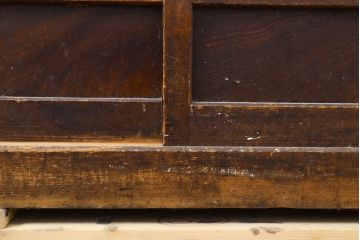 和製アンティーク　ケヤキ材・前面ヒノキ材　和の情緒たっぷりの空間づくりが叶う四尺水屋箪笥(重ね箪笥、食器棚、収納棚、キャビネット)(R-050644)