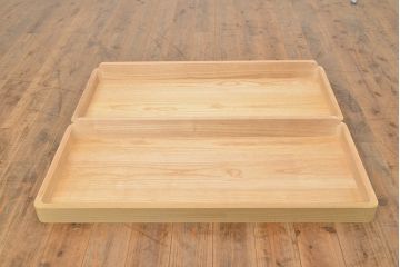 中古　衣装盆付き　上品なデザインの飾り金具がアクセントになっている会津桐の総桐箪笥(着物箪笥、衣装箪笥、桐たんす)(並厚、四方丸、桐たんす)(R-050650)