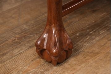 中古　極美品　三越百貨店取扱い品　高級カリン材を使用した気品ある佇まいのセンターテーブル(ローテーブル、リビングテーブル、花梨材)(定価約19万円)(R-050658)