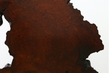 中古　花梨(カリン)材鳥眼杢　空間のアクセントになる迫力のある衝立　定価約38万円　(R-050661)