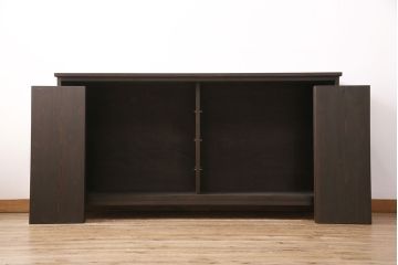 当店オリジナル　古建具リメイク　明治大正期の古い建具を使った和モダン空間におすすめのサイドボード(収納棚、戸棚、キャビネット)(R-050667)