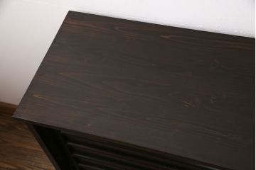 当店オリジナル　古建具リメイク　明治大正期の古い建具を使った和モダン空間におすすめのサイドボード(収納棚、戸棚、キャビネット)(R-050667)