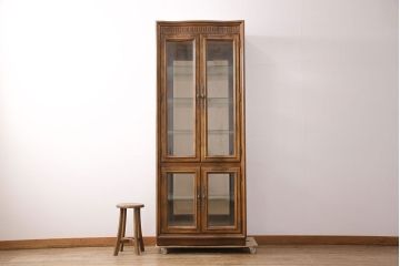 中古　DREXEL HERITAGE(ドレクセルヘリテイジ)　Grand Villa(グランドヴィラ)　キュリオユニット(キュリオケース、キャビネット、飾り棚、陳列棚)(R-050671)