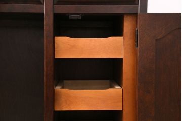 中古　北海道民芸家具　落ち着きのある大人の空間を演出するドレッサー(鏡台)(R-050676)