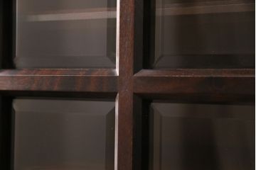 中古　北海道民芸家具　HM165K　高級感漂う上品な佇まいの食器棚(カップボード、キャビネット)(定価約43万円)(R-050679)