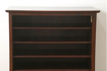 中古　九州民芸家具　和モダン空間づくりにおすすめ!落ち着いた色合いが魅力の上品な下駄箱(収納棚)(R-050681)