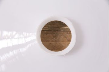 アンティーク照明　古き良き時代の味を感じる平笠シェードのペンダントライト2個セット(吊り下げ照明、天井照明、シェード、電笠)(R-050696)