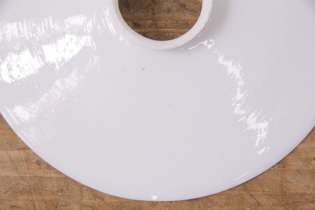 アンティーク照明　古き良き時代の味を感じる平笠シェードのペンダントライト2個セット(吊り下げ照明、天井照明、シェード、電笠)(R-050696)