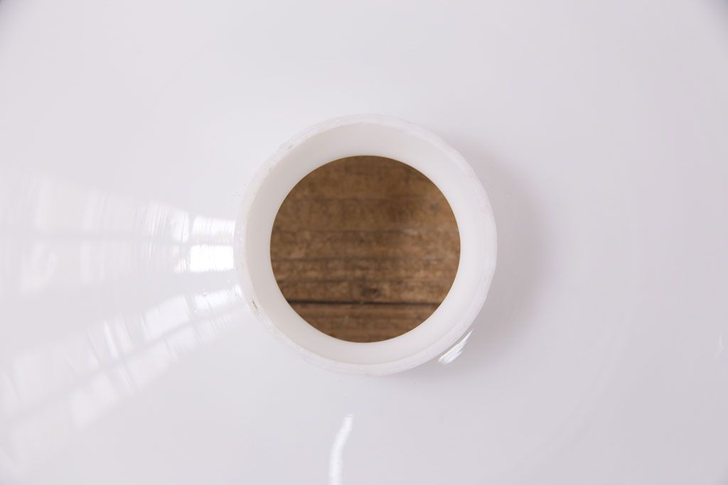 アンティーク照明　シンプルデザインが取り入れやすい、平笠シェードのペンダントライト2個セット(吊り下げ照明、天井照明、シェード、電傘)(R-050700)