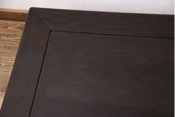 和製ヴィンテージ　指物家具　総紫檀(シタン)無垢材　上手物!雷文様がアクセントになった高級感漂う座卓(ローテーブル、ビンテージ)(R-050709)