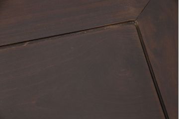 和製ヴィンテージ　指物家具　総紫檀(シタン)無垢材　上手物!雷文様がアクセントになった高級感漂う座卓(ローテーブル、ビンテージ)(R-050709)