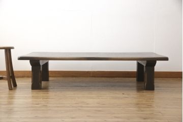 中古　飛騨産業　キツツキ　プロヴィンシャル(プロビンシャル)　素朴な風合いが温かい雰囲気を演出する座卓(ローテーブル)(R-050710)