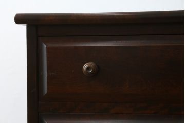 中古　リメイク家具　北海道民芸家具　上質な作りが魅力のサイドキャビネット(リビングボード、引き出し、チェスト、テレビ台)(R-050711)