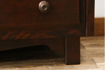 中古　リメイク家具　北海道民芸家具　上質な作りが魅力のサイドキャビネット(リビングボード、引き出し、チェスト、テレビ台)(R-050711)