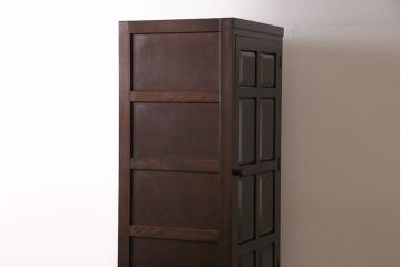 中古　松本民芸家具　DII-12型　スリムで取り入れやすいワードローブ(洋服タンス、収納棚)(定価約36万円)(R-050717)