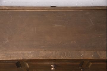 中古　北海道民芸家具　ペイント仕上げ限定　和・洋どちらの空間にも合わせやすいサイドボード(キャビネット、収納棚、戸棚)(R-050731)