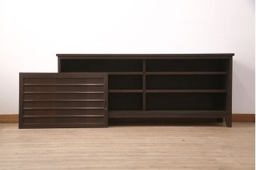 当店オリジナル　古建具リメイク　明治大正期の古い建具を使った和モダン空間におすすめのサイドボード(テレビボード、テレビ台、収納棚、戸棚、キャビネット)(R-050738)