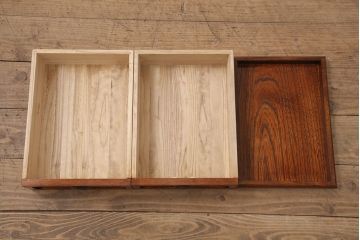 中古　美品　国産工芸家具　上質な和の空間づくりにおすすめの小引き出し(小物収納、卓上収納)(定価約8万円)(R-050739)