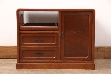 中古　美品　国産工芸家具　上質な和の空間づくりにおすすめの小引き出し(小物収納、卓上収納)(定価約8万円)(R-050739)