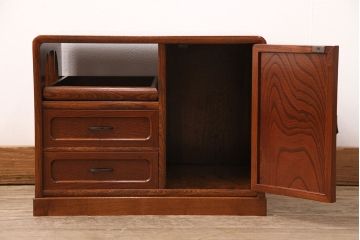 中古　美品　国産工芸家具　上質な和の空間づくりにおすすめの小引き出し(小物収納、卓上収納)(定価約8万円)(R-050739)