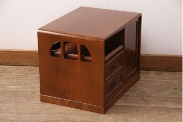 中古　美品　国産工芸家具　上質な和の空間づくりにおすすめの小引き出し(小物収納、卓上収納)(定価約8万円)(R-050739)