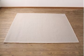 未使用展示品　ligne roset(リーン・ロゼ)　JUNGLE　ハンドメイド　カラフルなヤシの木と葉をモチーフとしたデザインがお洒落なウール製ラグマット(リーンロゼ、絨毯、カーペット)(定価約32万円)(R-050749)