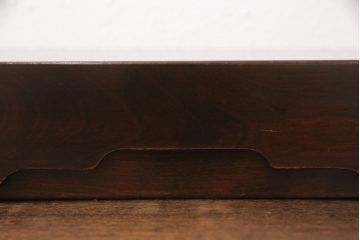 アンティーク雑貨　中古　北海道民芸　深みのある木の色合いが魅力的な書類箱(収納箱)(R-050752)
