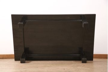 中古　山本幸三郎作　輪島塗　ガラス天板付き　紅葉と桜の図　和の情緒あふれる座卓(ローテーブル)(R-050753)